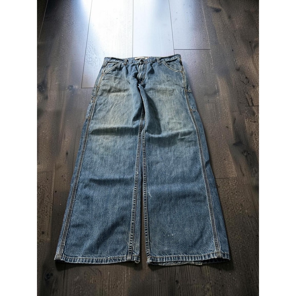 Vintage 2005 Levi's Carpenter Jeans Mens 34x32 Blue Baggy Loose Straight Y2K